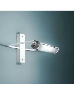 Fontana arte at1p300 lampada a parete scintilla 300w cromata