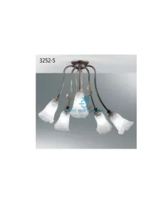 Rossini 3252-5 Decke Decke 5 Lichter mit Glas 5x40w und 14