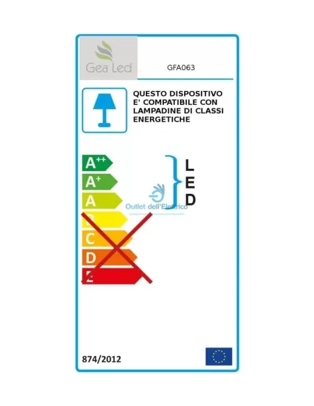 Gea luce gfa063 crystal spotlight 1x50w gu10