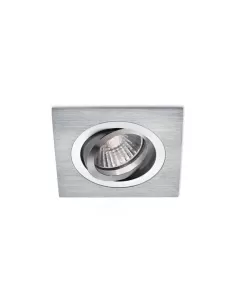 Gea luce gfa111 faretto incasso quadrato orientabile gu10 1x50w alluminio