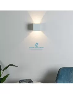 Cubo applique 12W biemissione 3000K bianco IP65