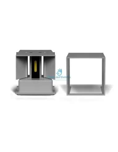 Aplique Cube 12W doble emisión 3000K blanco IP65