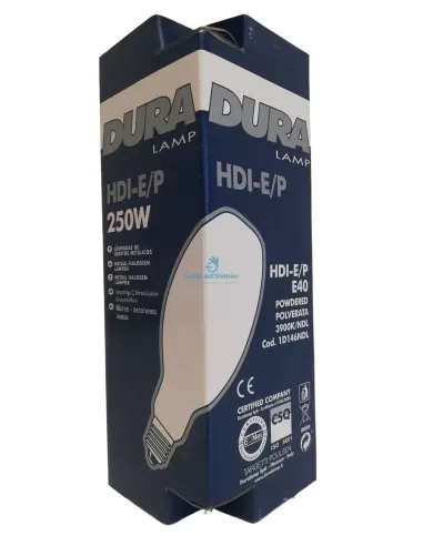 Duralamp 1d146ndl lampada a ioduri metallici hdi-e/p e40 250w 3900k
