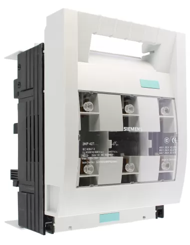 Siemens 3np42761cg01 fuse disconnector 3x250a nh0 nh1 -60mm