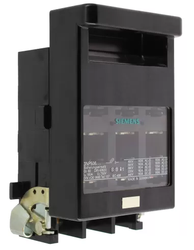 Siemens 3np50600ca00 disconnector with nh00 fuse base 3x160a busbar connection