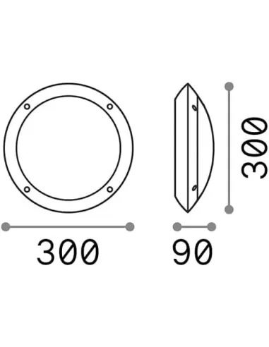 Ideal Lux 096667 Lucia-1 ap1 weiß E27 1x23w