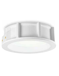 Gea luce gfa620 faretto in gesso diam.26cm sp 8,5cm 2xe27 max 25w vetro satinato