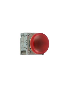 Siemens 3sb35016aa20 red metal indicator light smooth gem
