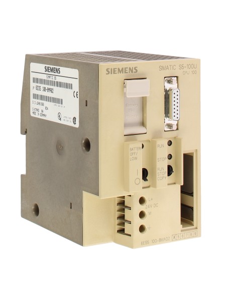 Simatic 6es51008ma02 simatic s5 cpu 100u with 24vdc power supply