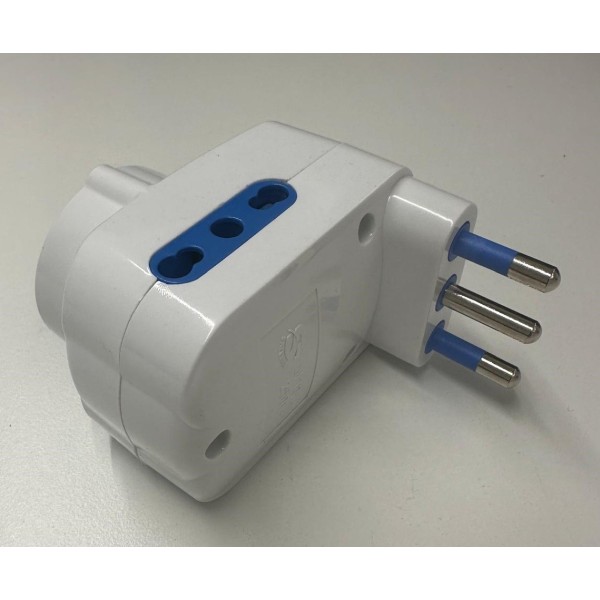 Faeg 8115 triple Schuko adapter 16A plug, 2 10/16A two-way sockets with switch