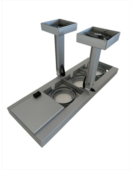 Iguzzini 3.5143.015.0 Cestello grande soffitto/parete 4 vani 3x100w 12v hal. con trasformatore grigio