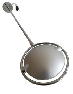 Fontana arte 3138/1cr chrome wall lamp nobi 78 with reflector 2