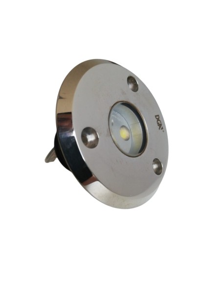 Dga 720167 63 gemma 50 i 3w 350ma 130° vetro trasparente aisi31 6l-blu 3w 5000k