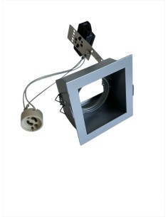 Delta light 202 21 12 a carree ok hi-incasso 50w gu10 alluminio orientabile 90x90mm  p.125mm