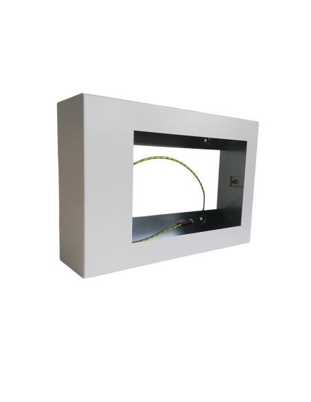 Viabizzuno f6.001.53 m1 medium white external formwork, body 8, dimensions 34.5 x 23 x 9 cm