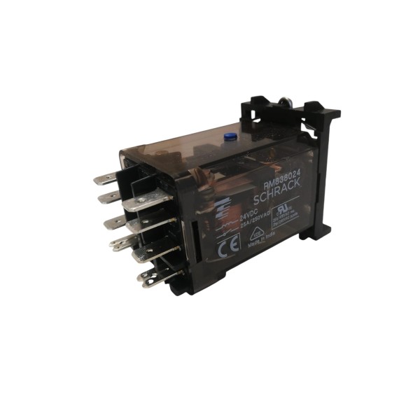 Schrack rm 838024 monostable relay 2 contacts 24vdc with test button