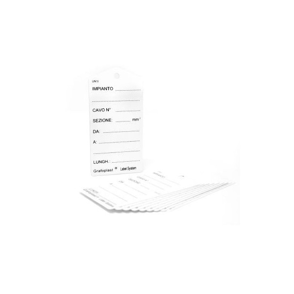 Grafoplast UN1I kit of 10 consumer identification signs 50x100x0.7