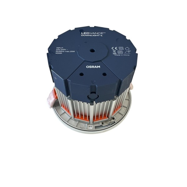 Osram LDL84L60W Downlight L wt 840 60° 20w 4000°k White 102mm x d.140mm (with slight imperfection)