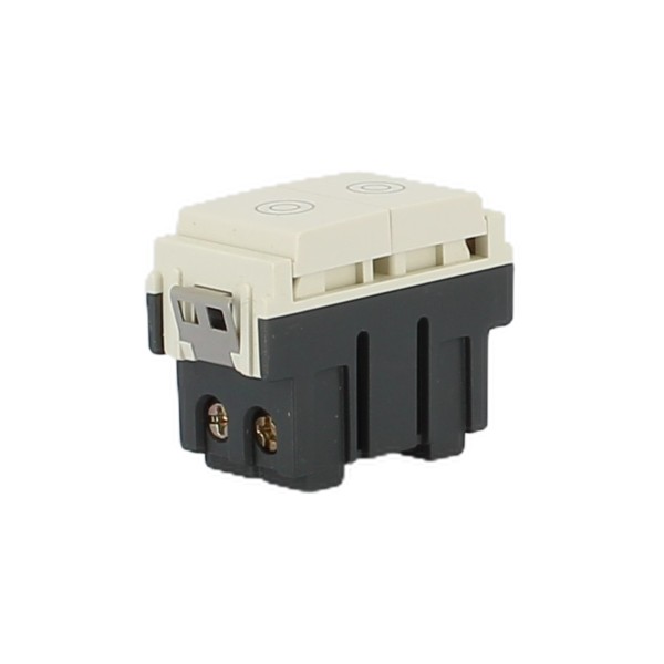 Vimar 16121.B Pulsante Doppio In Chiusura Bianco  Serie Idea