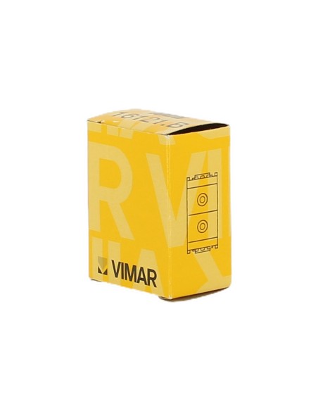 Vimar 16121.B Weißer doppelter Schließknopf für die Idea-Serie