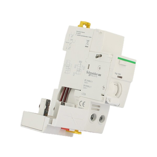 Schneider A9Q51225 Quickvigi ic60 Differential block 2p 25a 30ma type cl.A