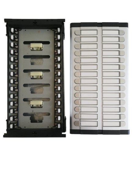 Urmet 725/028 outdoor push-button panel with 28 buttons on 2 rows of 14 buttons