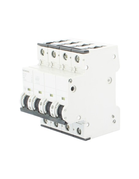 Siemens 5SY34067 Interruttore magnetotermico 4p 6a 4,5k curva C 4 moduli