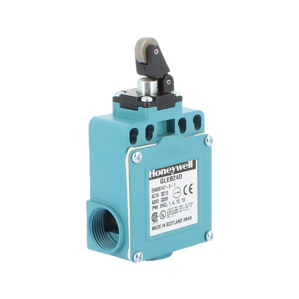 Honeywell gleb24d interruttore finecorsa a leva con rotella 6a 300v ip66 2na//2nc pg13,5 ul