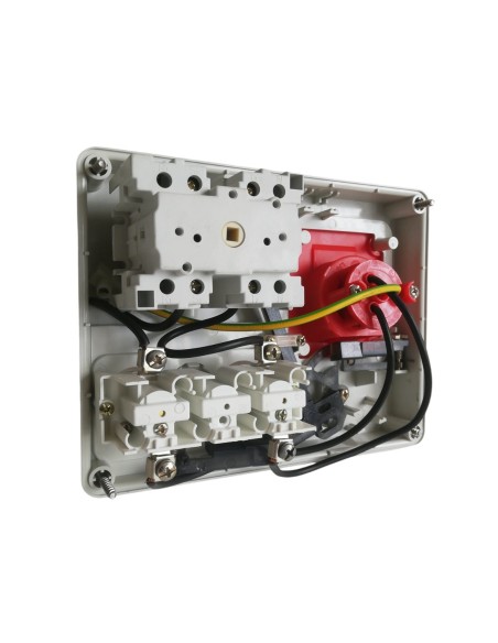 Gewiss Prise horizontale verrouillée sans fond 2p+t 16a 400v 9h avec base porte-fusible