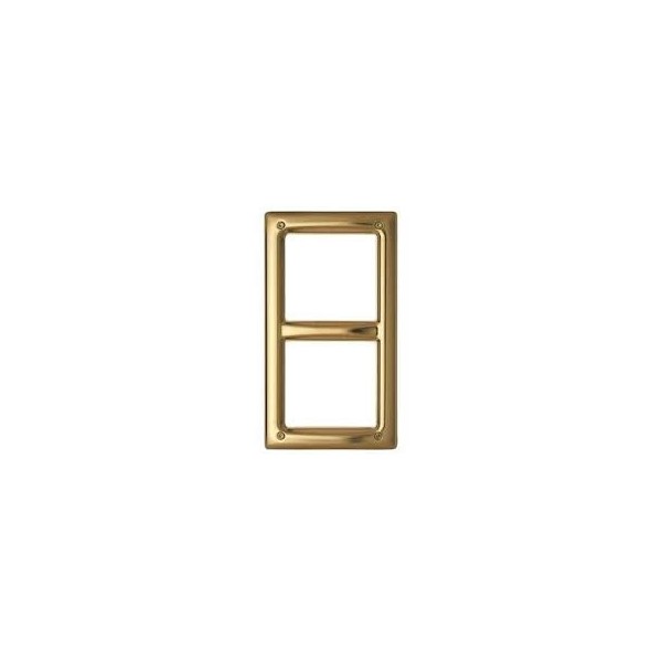 Urmet 1155/85 brass-colored PVD frame for 2-module frames