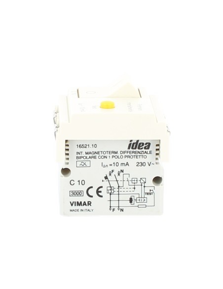 Vimar 16521.10.B Idea Thermal-magnetic Switch Diffuser 10A 10Ma White