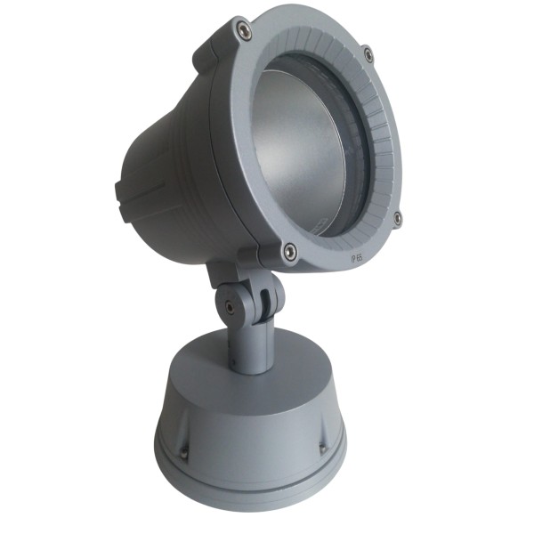 Simes s.3517.14 proiettore technospot grigio per lampade hit-cri 70w g12