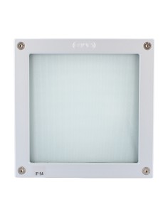 Simes s.4576.14 Brique Faro incasso quadro con anello grigio alluminio 10w g24d-1 ip54