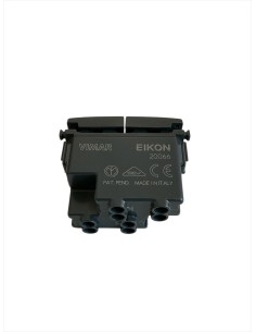 Vimar 20066 Doppio Pulsante Indipendente Na+Na 10A 1 Modulo Grigio Eikon 2