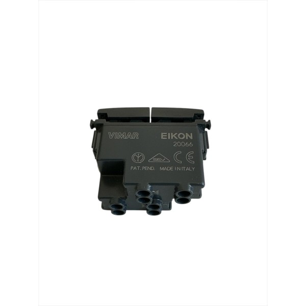 Vimar 20066 Double Bouton Indépendant Na+Na 10A 1 Module Gris Eikon