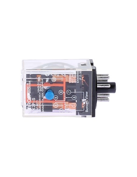 Omron mk2ps48dc relay 2 spdt, 10a 48vdc, octal with test button