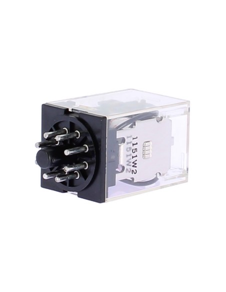 Omron mk2ps48dc relay 2 spdt, 10a 48vdc, octal with test button