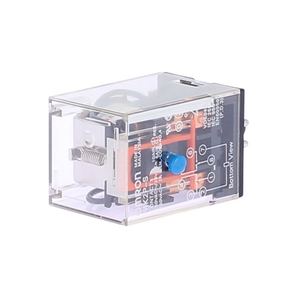 Omron mk2ps48dc relay 2 spdt, 10a 48vdc, octal with test button