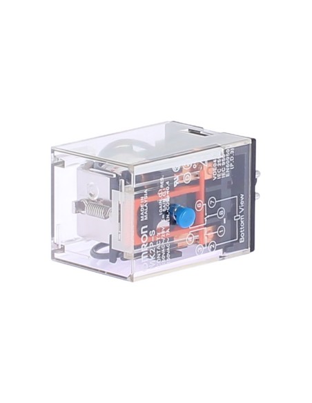 Omron mk2ps48dc relay 2 spdt, 10a 48vdc, octal with test button