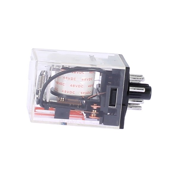 Omron mk2ps48dc relay 2 spdt, 10a 48vdc, octal with test button