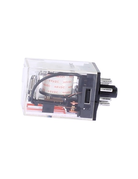 Omron mk2ps48dc relay 2 spdt, 10a 48vdc, octal with test button