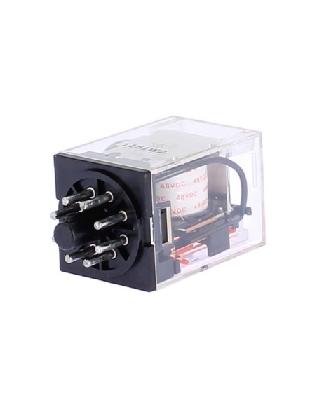 Omron mk2ps48dc rele' 2 spdt, 10a 48vdc, octal   con pulsante di prova