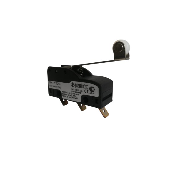 Pizzato mk f11d40 microinterruttore a leva con rotella 5a 250vac ip40