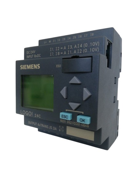 Siemens 6ed10521cc010ba6 logo! 24c, 8di(4ai)/4do, 200 blocks