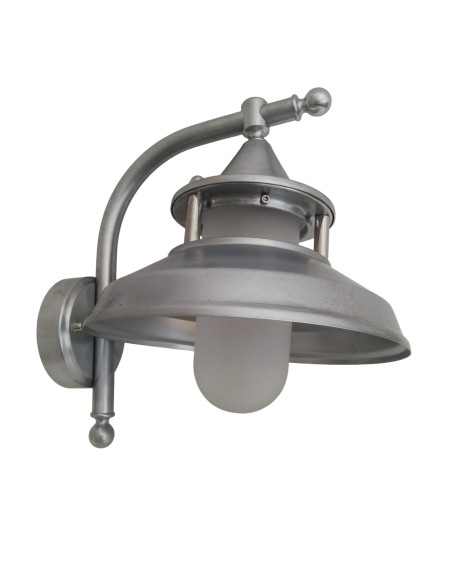 Moretti luce 120.c lampara ottone cromato 75w e27 ip44 da parete per esterno