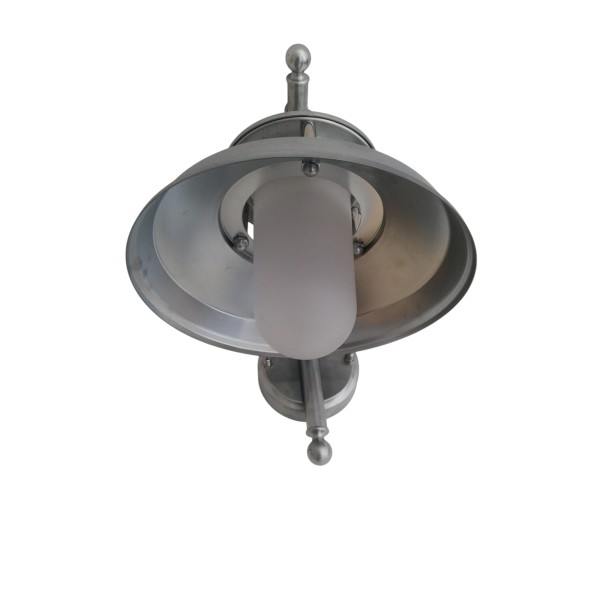 Moretti luce 120.c lampara ottone cromato 75w e27 ip44 da parete per esterno