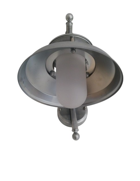 Moretti luce 120.c lampara ottone cromato 75w e27 ip44 da parete per esterno