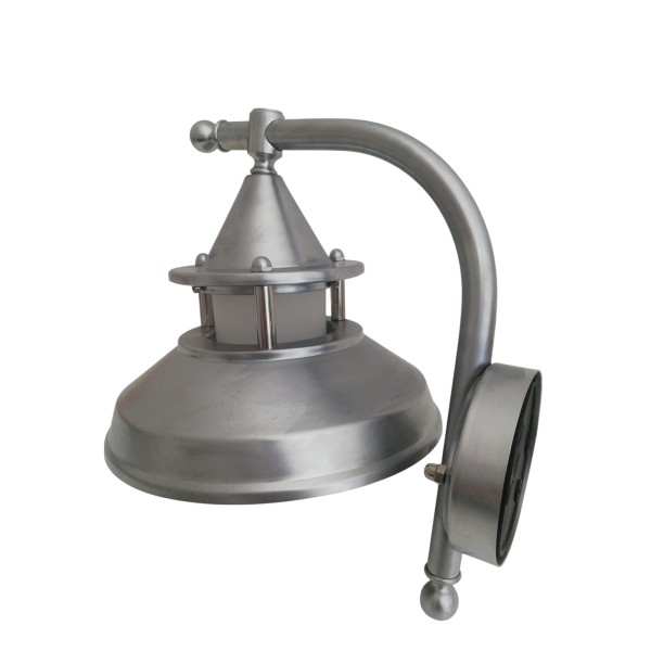 Moretti luce 120.c lampara ottone cromato 75w e27 ip44 da parete per esterno