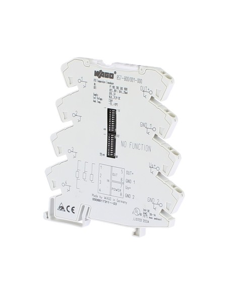 Wago 857-800 Ui Trasduttore di segnale per sensori rtd grigio chiaro