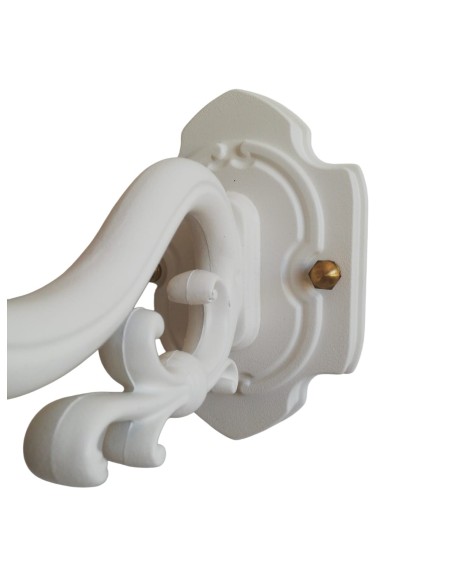 Moretti luce 220.5.O lampada da parete bianca con sfera opale e27 ip43